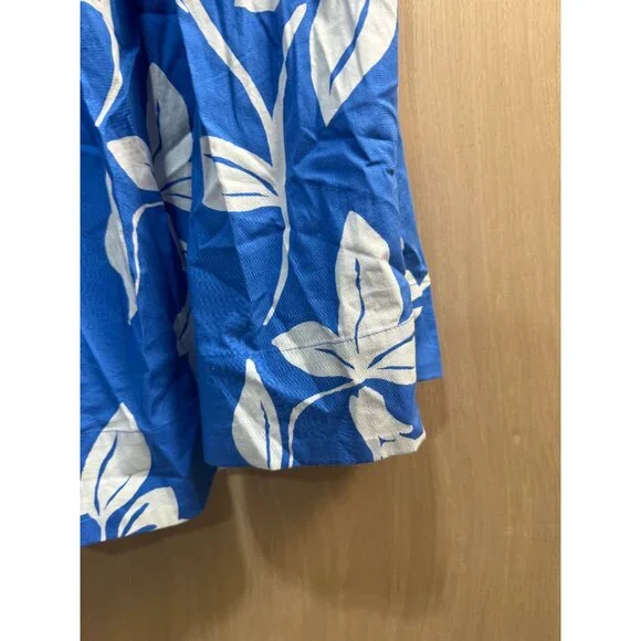 J.Crew Blue & White Floral One-Shoulder Dress Size 2 - Picture 8 of 15